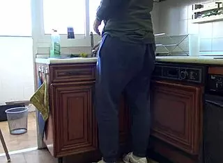 Horny Milf Loves Kitchen Fucking