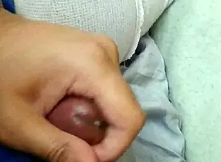 Detailed View Of Jerking Off To Amateur Gay Blowjob With Monster Cock