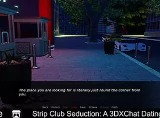 strip club seduction in a 3dxchat dating sim with dancing and teasing