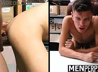 shoplifting suspect complies with gay officer's demands!