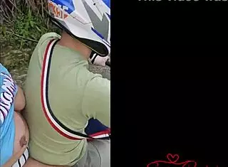 my stepson made me flash my huge tits in public and we ended up fucking on the street