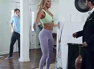 Young Nerd Assists Hot Milf Neighbor With Laptop Issues