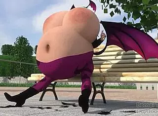 lilith takes big revenge on her belly and ass