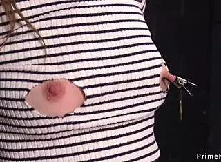 Babe Tied Up, Deepthroats, Spanked in Doggy Bondage