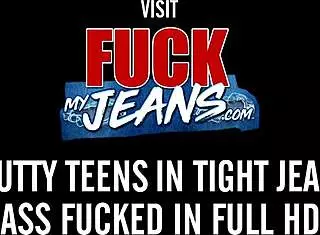 Brunette Babe Stripped Out of Thong