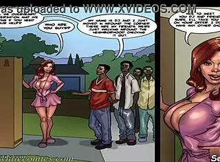 slutty teen 18+s run train on milf cougar in interracial gangbang 😈🔥