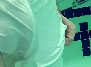 See This Pool Boy Crossdressing And Taking Big Cock Underwater With Gopro!