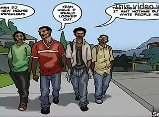 slutty teen 18+s run train on milf cougar in interracial gangbang 😈🔥