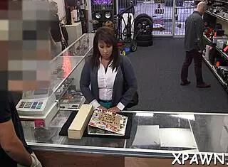 Daring Woman Bangs Hard in Public Shop Encounter