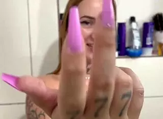 Skinny Friend Begs For Ass Dick In Shower