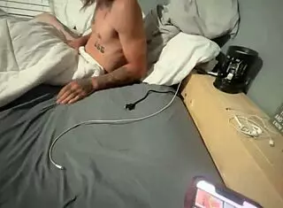 stepmom caught son jerkin off n banged him hard