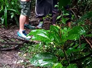 Guys orgy in forest with big cocks