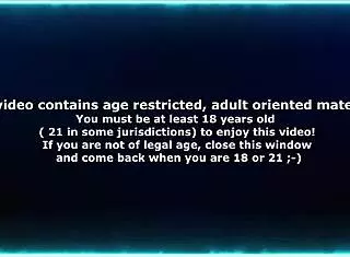 Transsexual woman enjoys solo time with her toy