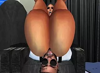 Black cop fucks Muslim woman's pussy on airplane with cumshot