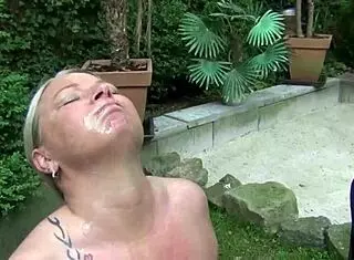 summer garden party, used dirty by guests, ugh