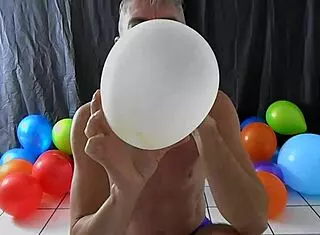 Richard Lennox Enjoys Balloon Play In Gay Dilf Session