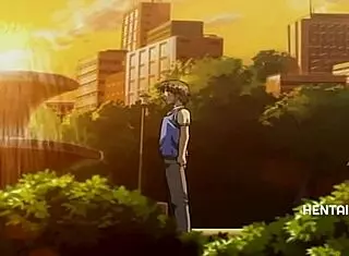 Bride with Big Tits Fucks Weak Boy in Hentai