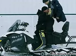 falconstudios hot hunk threesome outdoors