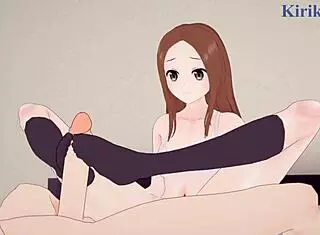 takagi gets wild in this teasing master hentai creampie scene