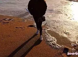 European couple Jamie and young girlfriend fuck sensually on Portugal sofa.