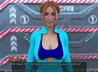 Stranded In Space 33: First Kiss With Redhead Haylee