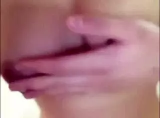 chinese teen lyn plays with tasty tits at club