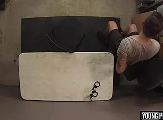 Black Cop Introduces Straight Teen To Monster Cock Experience