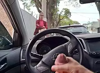 Risky Public Handjob For Gay Student On The Street