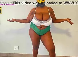 maskedjuggs' massive black tits bouncing on big black cock 😘