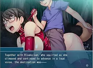 bound anime girl gets clothes ripped and fisted in bondage sex game