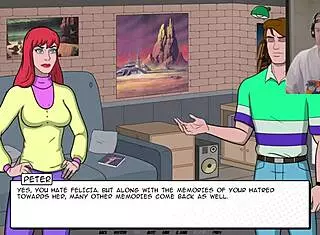 i saw peter parker exposed in cosplay therapy uncensored, his tits and pussy on display