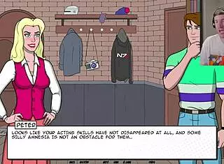 i saw peter parker exposed in cosplay therapy uncensored, his tits and pussy on display