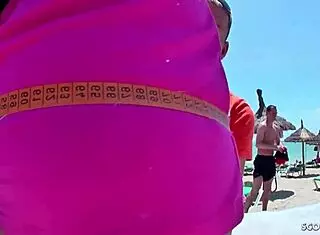 I saw this german teen get fucked at ballermann 6