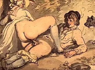 Vintage erotic drawings collection