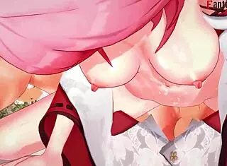 Yae Miko Fucking Ahegao Face