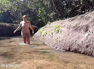 the farmhand caught me bathing in the river