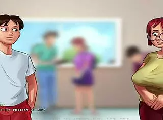 Summertime Saga: Detailed French Instruction In Hentai Anime Episode 1 Scene 35