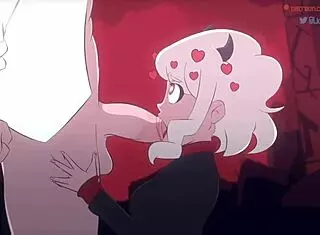 modeus - the lustful demon helltaker big cock tits blowjob