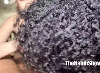 Snow so icy and ebony succubus are fucking suga slim's big dick in texas