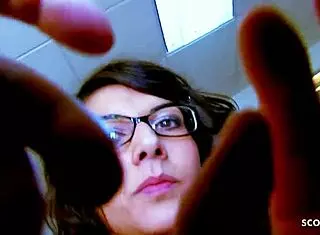 cute girl lou charmelle reacts to anal sex 😲