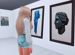that perverted teen fucked an animated statue hard! 😈