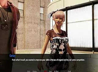 I am excited to play lily's curse with redhead and brunette characters part 1