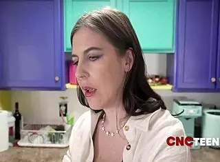 Innocent teen eats grandpa's balls! Wow!