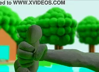 Claymation Character Engages In Intense Masturbation Scene