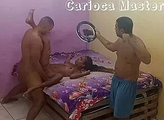 Leo Ogro guides anal fucking of trans with Nicoli Fox