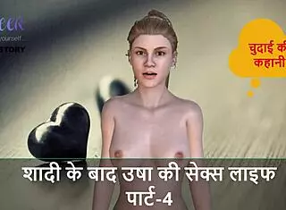 Hindi audio story about Usha's life after marriage.