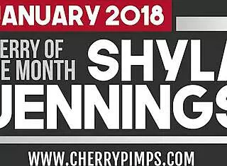 shyla wears sexy lingerie while masturbating with natural small tits