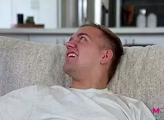 Stepmom Julia Robbie bends over for deepthroat and creampie from pornstar