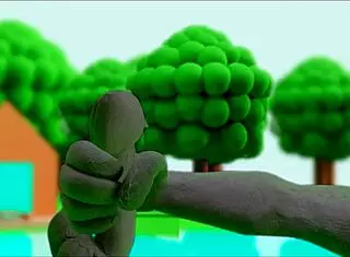 Claymation Character Engages In Intense Masturbation Scene