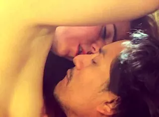 Latino Massaging Secretary's Feet for Nationality Favor